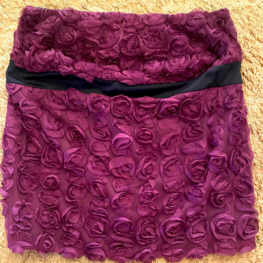Beautiful Torrid Size 1 Purple Rosette Tube Top